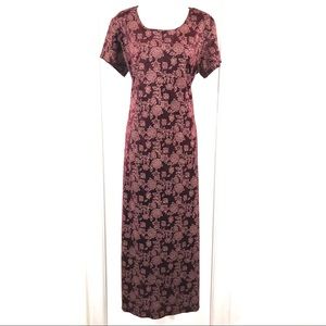 GORGEOUS Velvet Floral Print Dress, size 11/13
